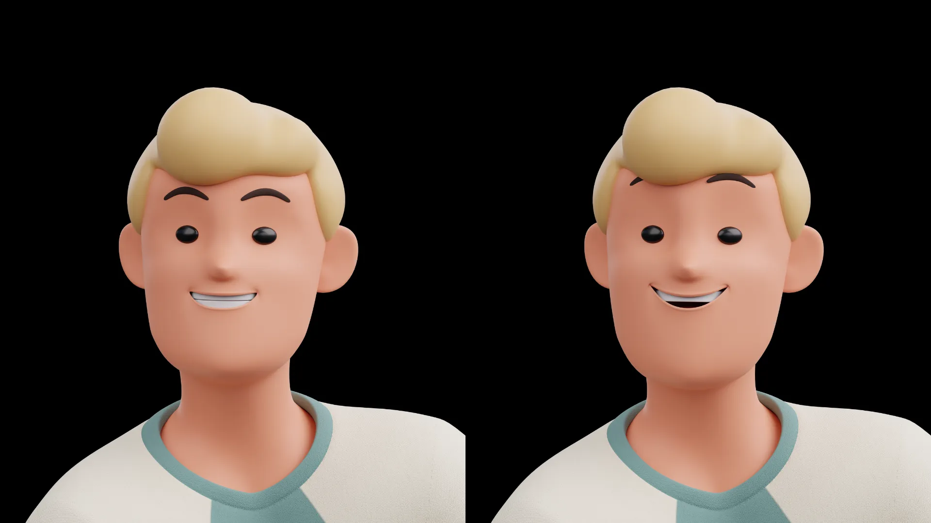Male Humanz facial expressions